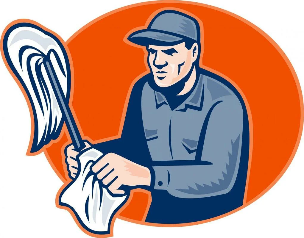 house cleaning services cleaner logo